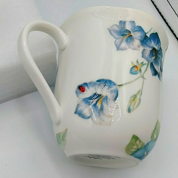🪺HP! 4 Butterfly Meadow Mugs by Lenox. Blue Violet-like Flower - Picture 10 of 12